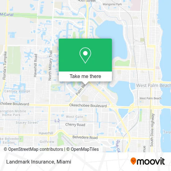 Landmark Insurance map