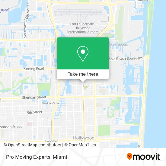 Pro Moving Experts map