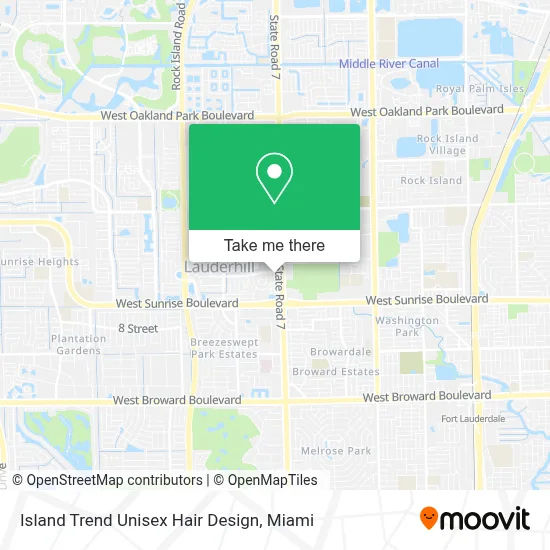 Island Trend Unisex Hair Design map