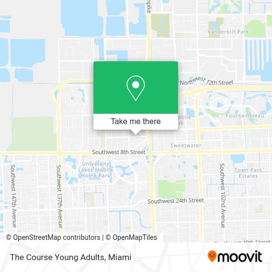 The Course Young Adults map