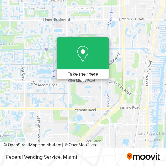 Federal Vending Service map