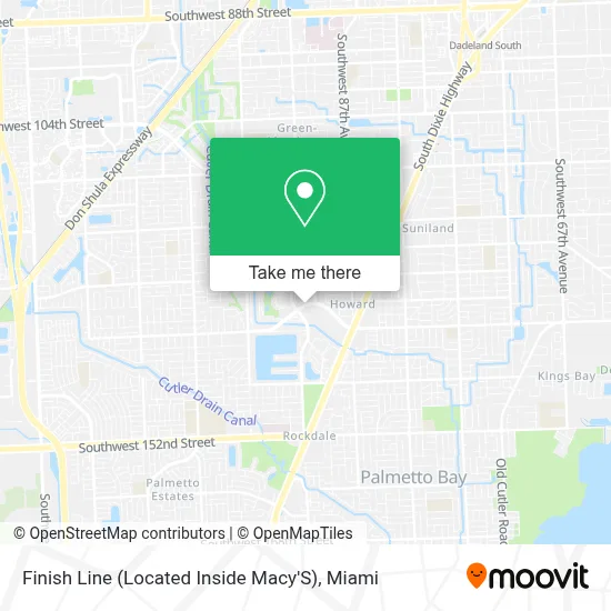 Finish Line (Located Inside Macy'S) map