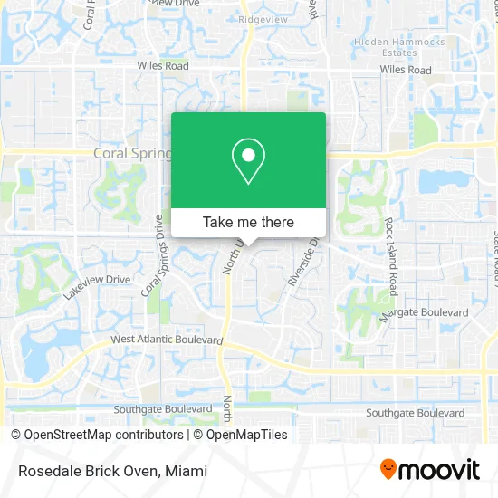 Rosedale Brick Oven map