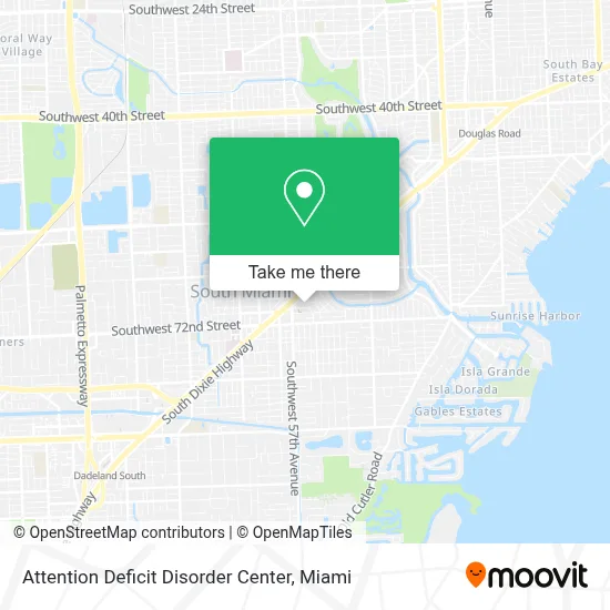 Attention Deficit Disorder Center map