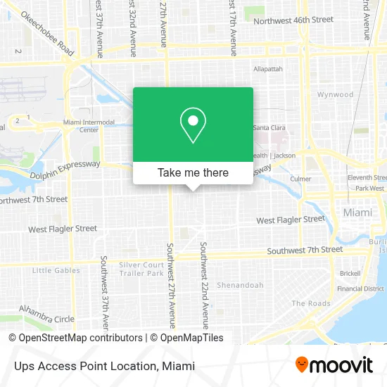 Ups Access Point Location map