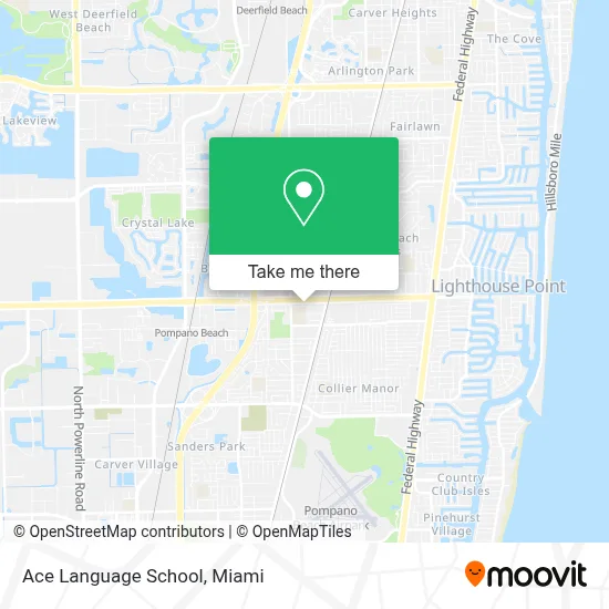 Ace Language School map