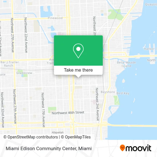 Miami Edison Community Center map