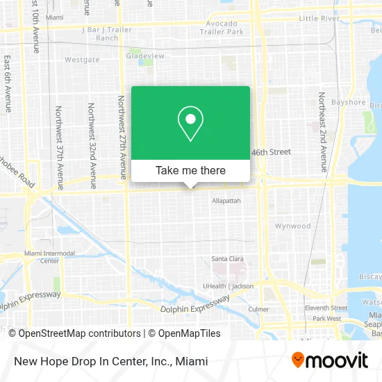 New Hope Drop In Center, Inc. map