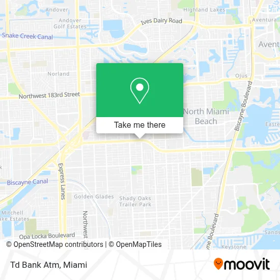Td Bank Atm map