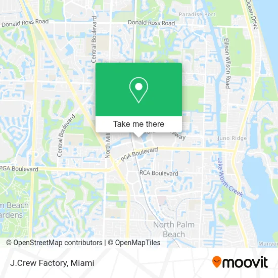 J.Crew Factory map