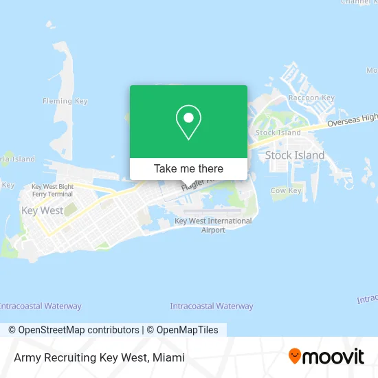 Army Recruiting Key West map