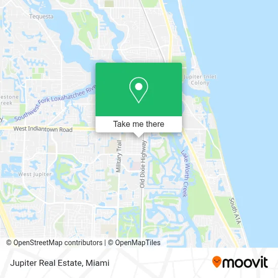 Jupiter Real Estate map