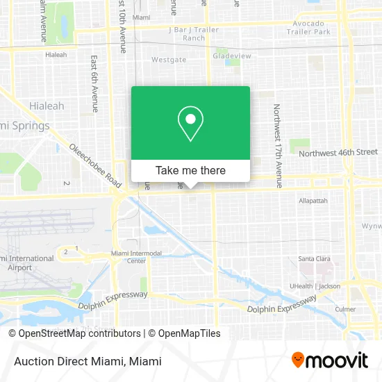 Auction Direct Miami map