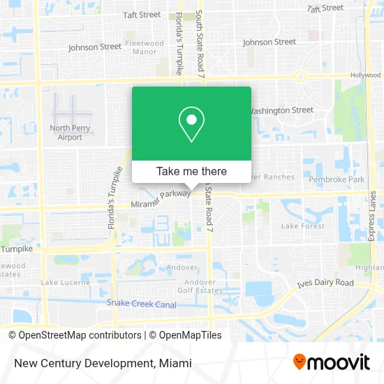 New Century Development map