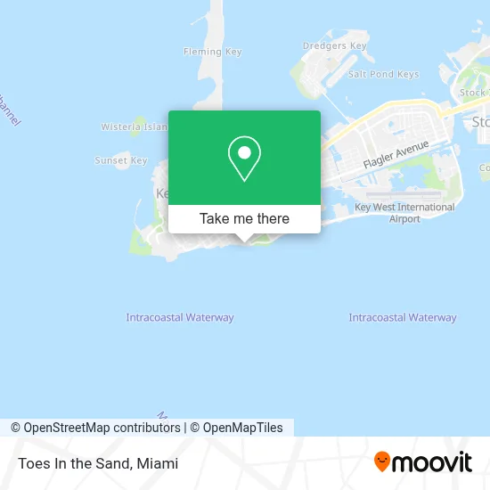 Toes In the Sand map