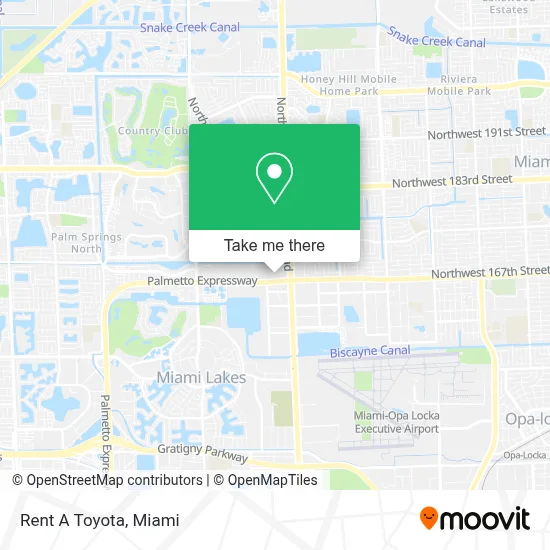 Rent A Toyota map