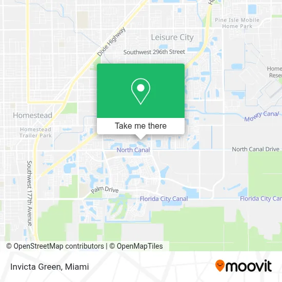 Invicta Green map