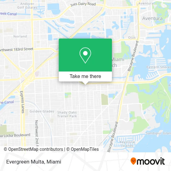 Evergreen Multa map
