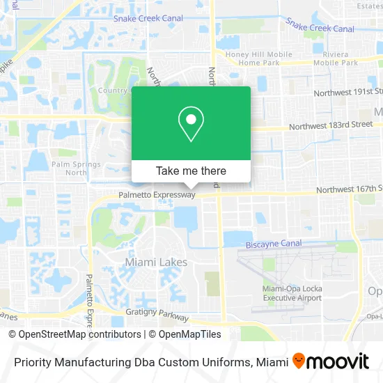 Priority Manufacturing Dba Custom Uniforms map