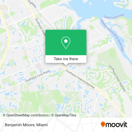 Benjamin Moore map