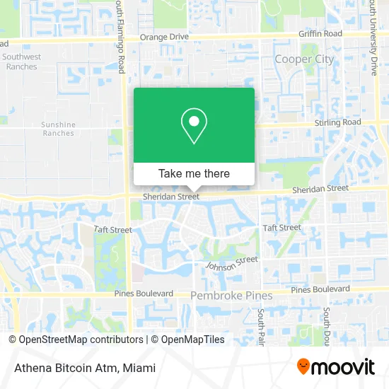Athena Bitcoin Atm map