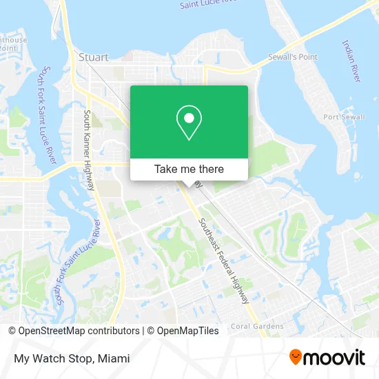 My Watch Stop map