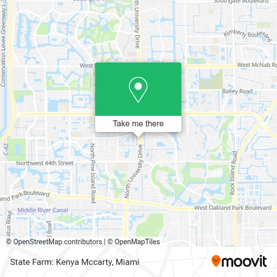 State Farm: Kenya Mccarty map