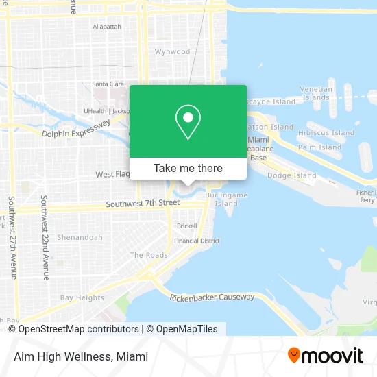 Aim High Wellness map