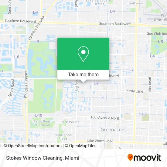 Stokes Window Cleaning map