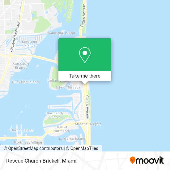 Rescue Church Brickell map