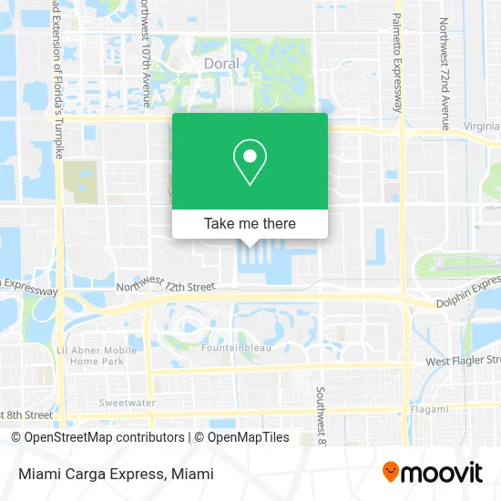 Miami Carga Express map