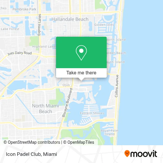 Icon Padel Club map