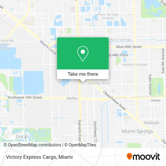 Victory Express Cargo map