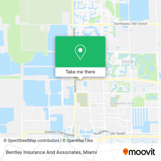 Bentley Insurance And Associates map