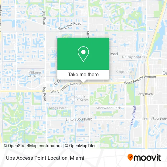 Ups Access Point Location map
