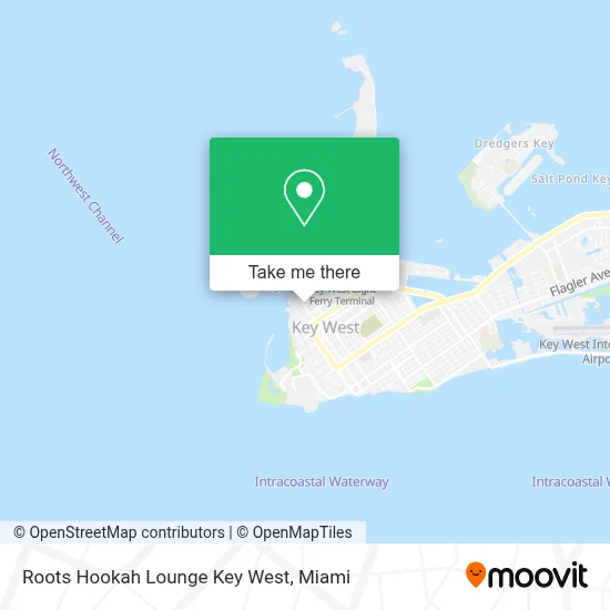 Roots Hookah Lounge Key West map