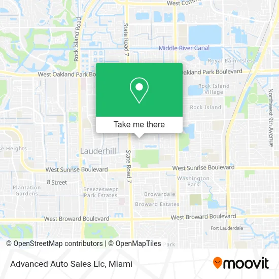 Advanced Auto Sales Llc map