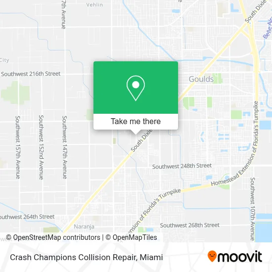 Crash Champions Collision Repair map