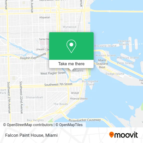 Falcon Paint House map