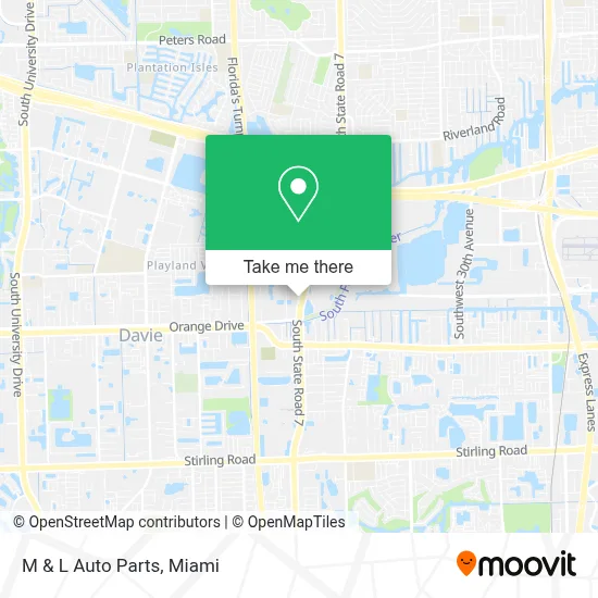 M & L Auto Parts map