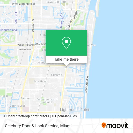 Celebrity Door & Lock Service map