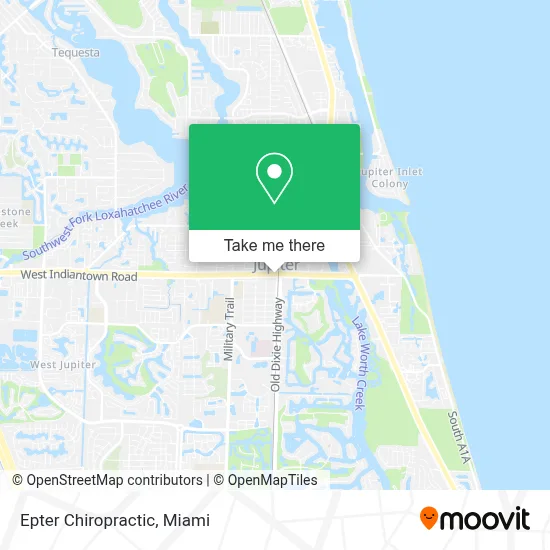 Epter Chiropractic map