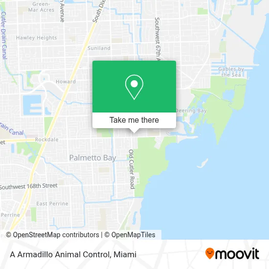 A Armadillo Animal Control map