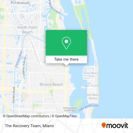 The Recovery Team map