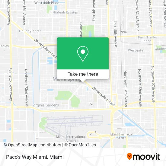 Paco's Way Miami map