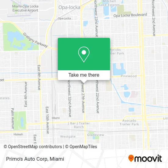 Primo's Auto Corp map
