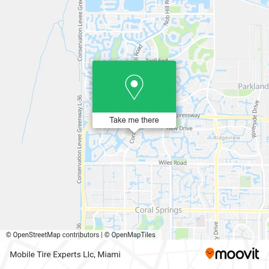 Mobile Tire Experts Llc map