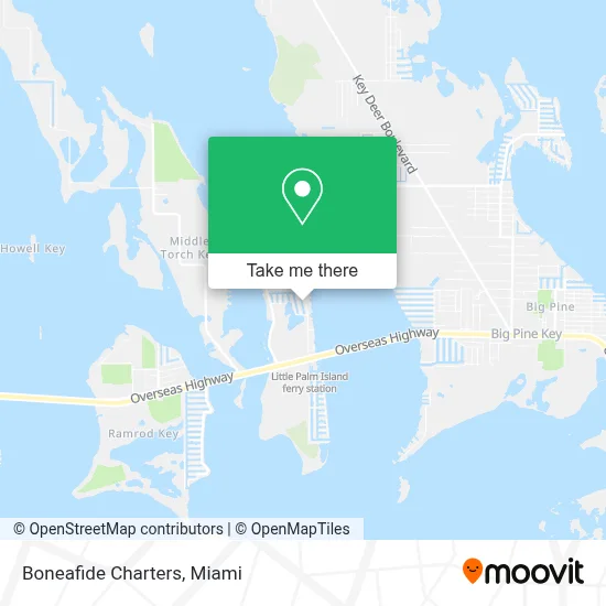 Boneafide Charters map