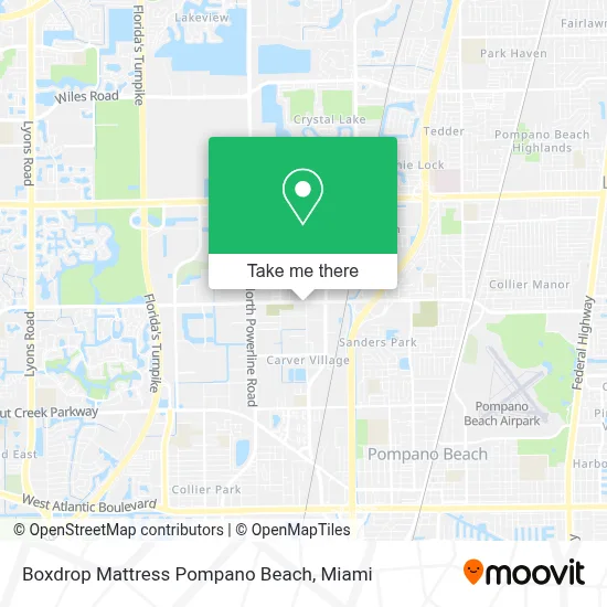 Boxdrop Mattress Pompano Beach map