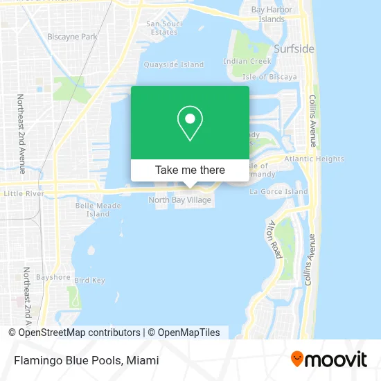 Flamingo Blue Pools map